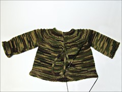 Baby Camo Sweater, nearly done