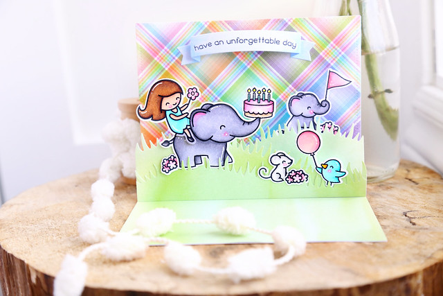 elephant party pop-up card (Lawn Fawn inspiration week)