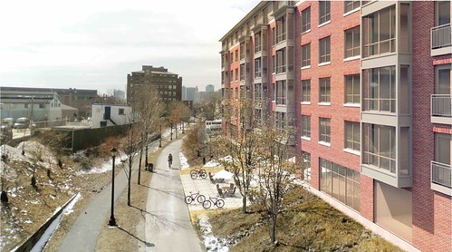 View Along East Boston Greenway