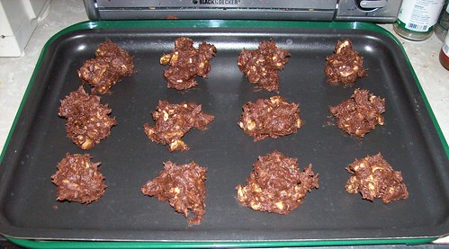 unbaked cookies on sheet