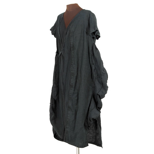 kakoto duster - black linen deconstructed coat | the kakoto … | Flickr