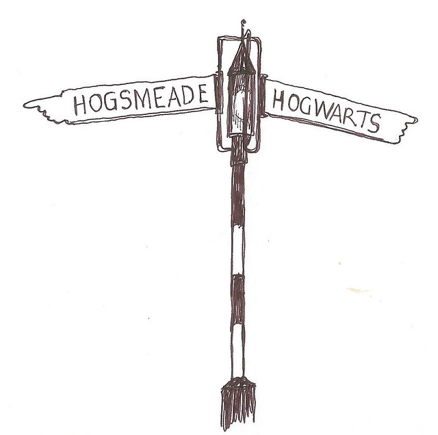 hogwarts sign universal studio