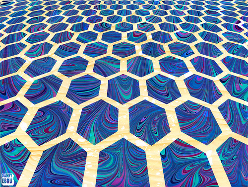 Ebru Honeycomb Pattern