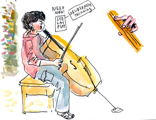 Sketchbook #102: Cello Practice