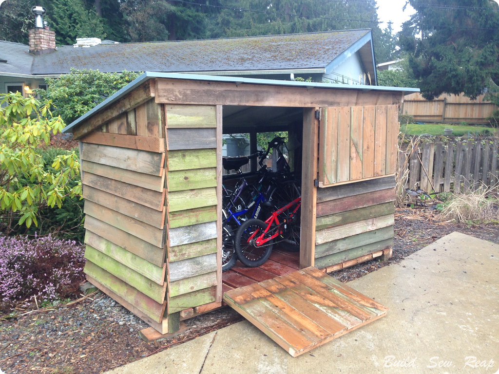 Bike Garage Build by Julie at Build Sew Reap