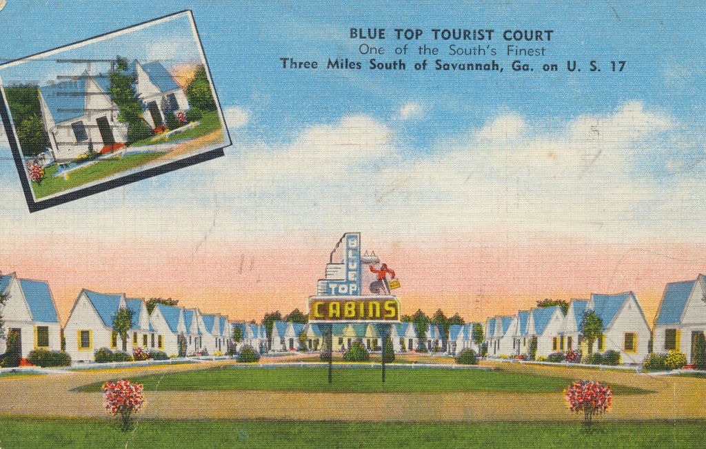 Blue Top Tourist Court - Savannah, Georgia