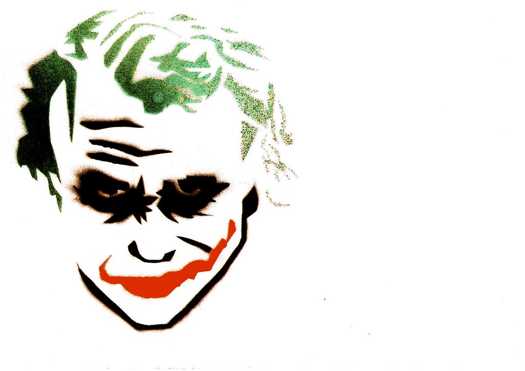 Urban Joker Face Piece I Did This Quick Stencil Late Febru Flickr.