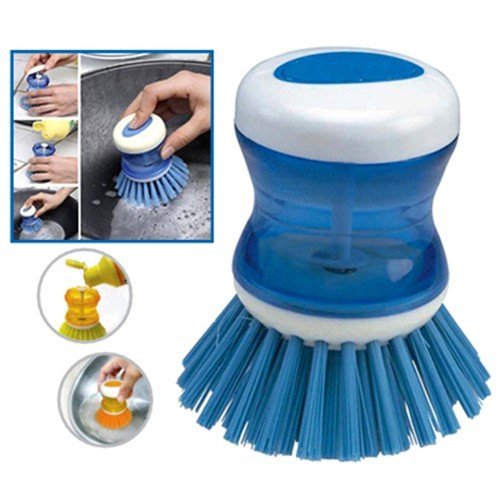 cleaning brush with soap dispenser