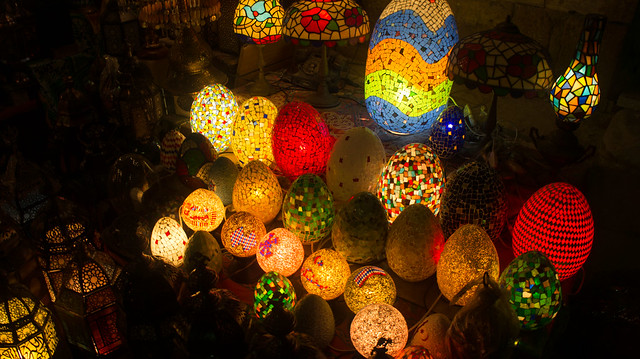 The lamps of Khan El-Khalili's Bab El-Ghuri