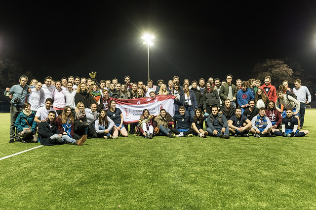 Bruges students visiting Natolin for the Inter-Campus Football Tournament. 5 March 2017