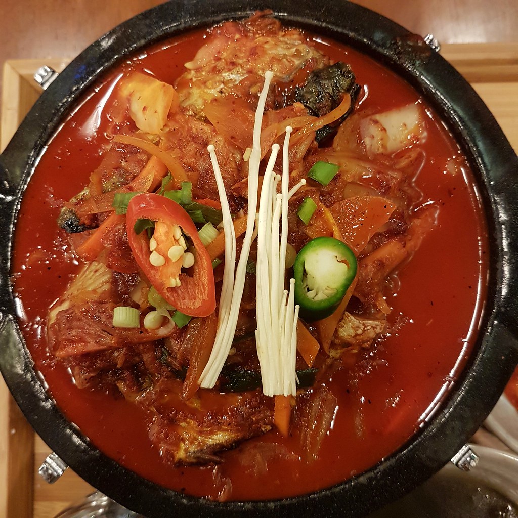 Stir fried Sabah Fish with Kimchi $23.90 @ Oiso Korean Traditional Restaurant & Cafe, USJ Damen