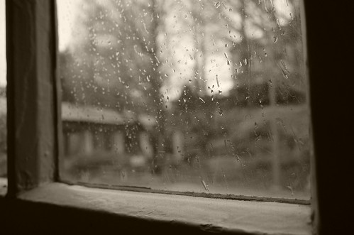 sepia window view on a rainy day Bluff No.18