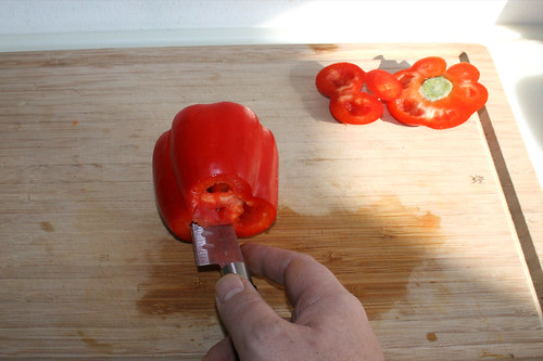 28 - Paprika entkernen / Decore bell pepper