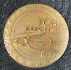 1934 V8 Ford Century Of Progress Medal reverse