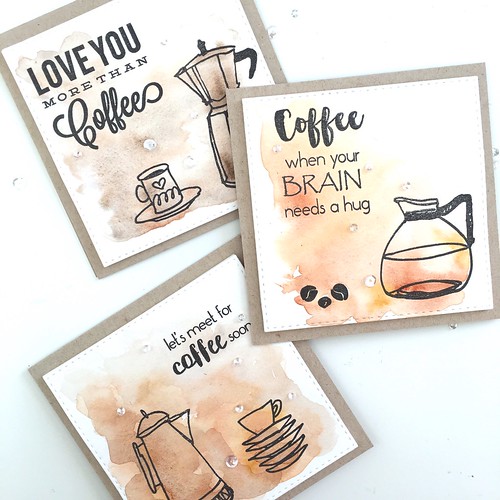 Coffee card set