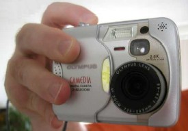 Photo: My camera (shot in a mirror and mirrored w/ software.)
