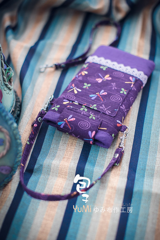 紫色蜻蜓i7手機袋 (10)
