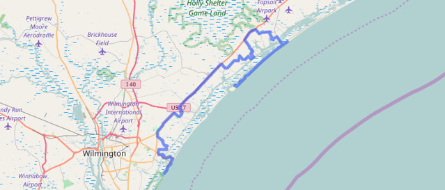 NC Beach Map