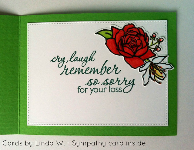 Sympathy card inside