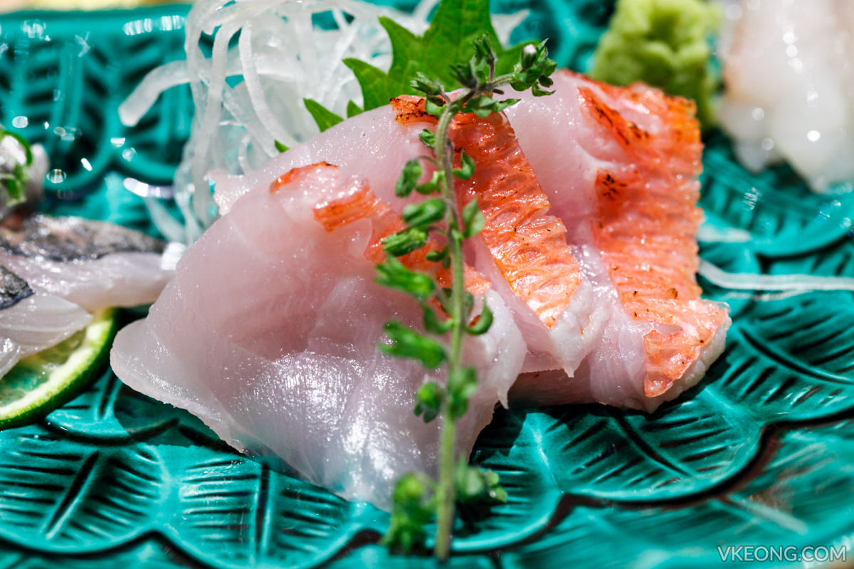 Sushi Azabu Kinmedai Sashimi