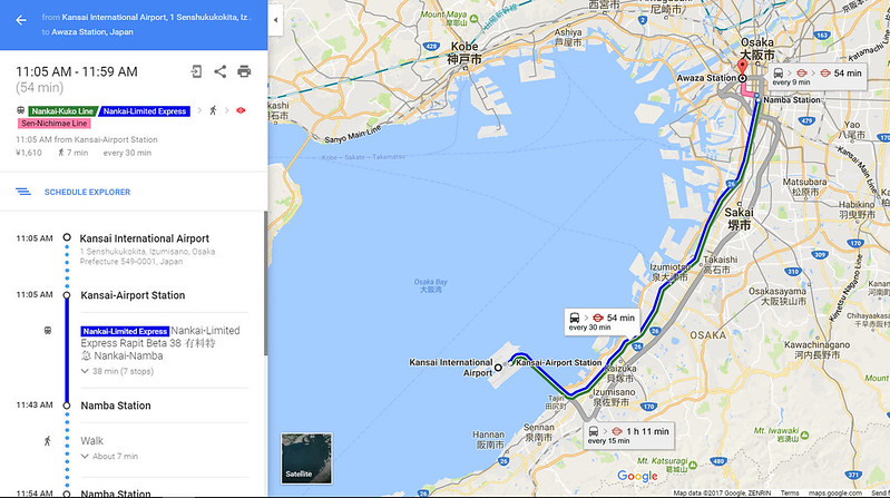 google map airport detail