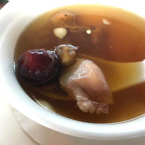 VLV Singapore - Double-boiled Sakura Chicken with Agaricus & Snow Lotus Seed Soup