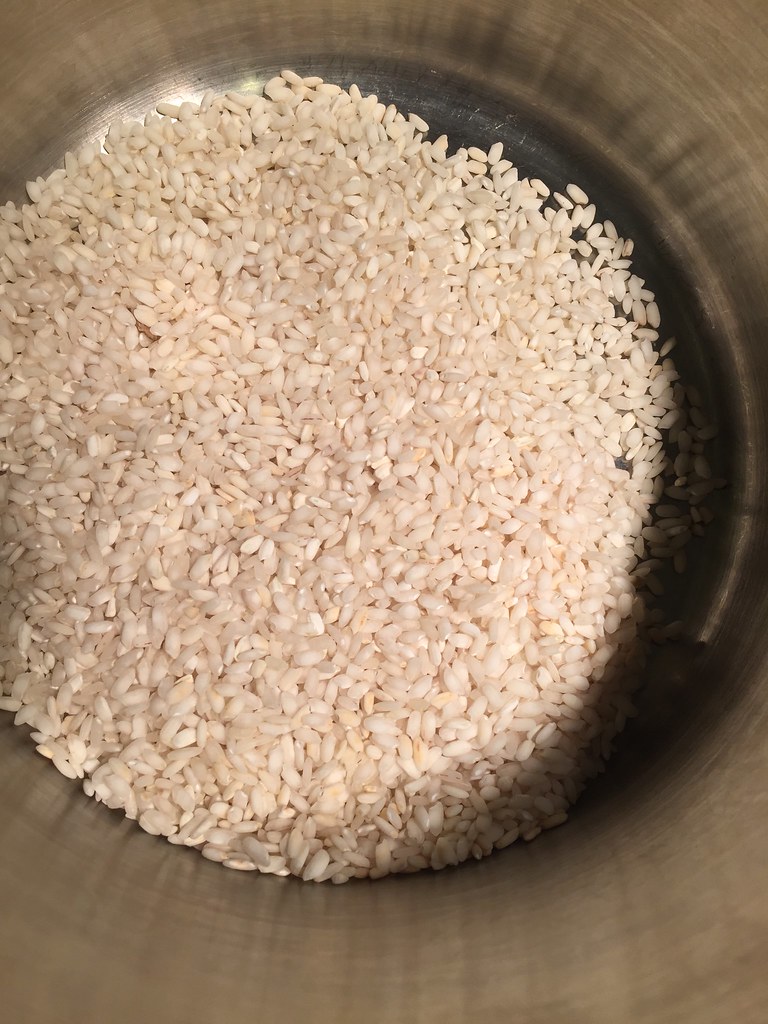 Arborio Risotto rice starting to brown