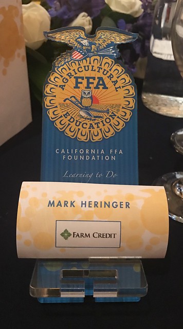 At the California FFA Foundation Blue & Gold Gala