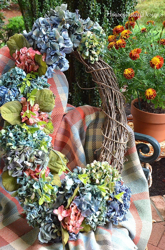 Dried Hydrangea Wreath-Housepitality Designs