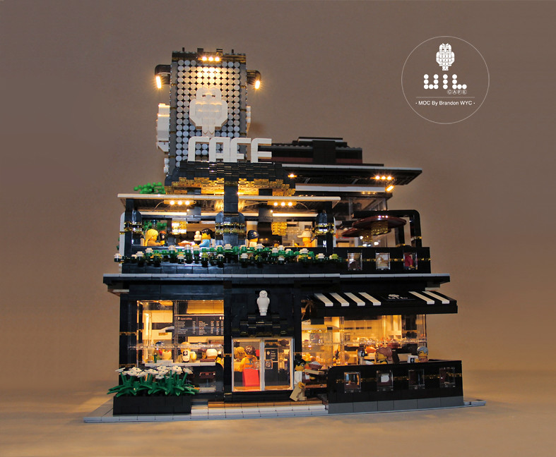 LEGO Modular MOC - UiL Cafe "Mingle with the night"