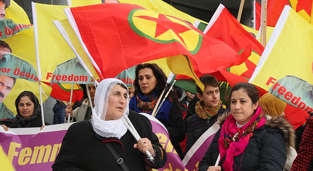 Koerdische betoging // Foto's door Liesbeth
