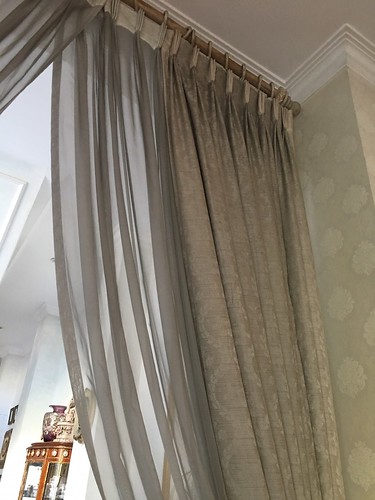 gray curtains caused by air pollution