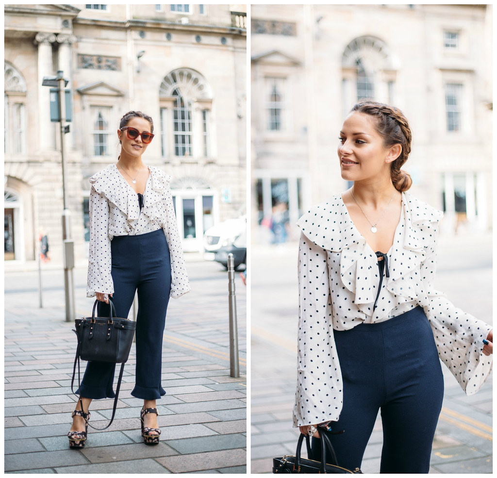 The Little Magpie Topshop Polka dot blouse