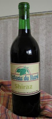 Photo: Bottle of Wine from a previous batch