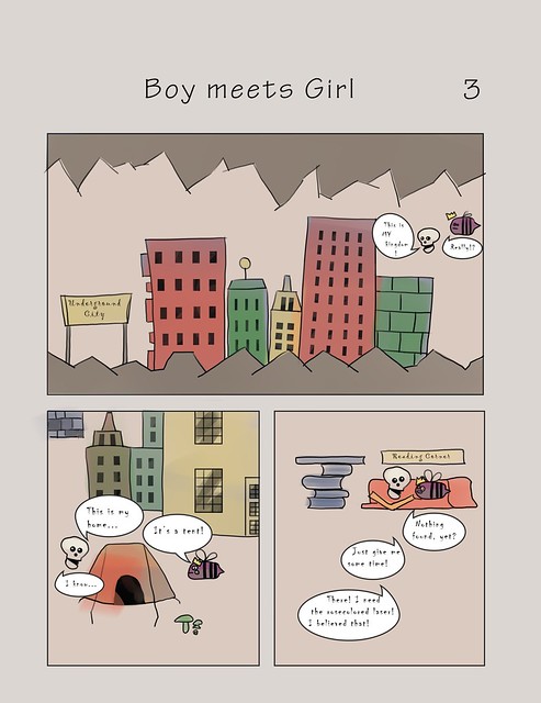 Boy meets Girl - a little Spring Cartoon