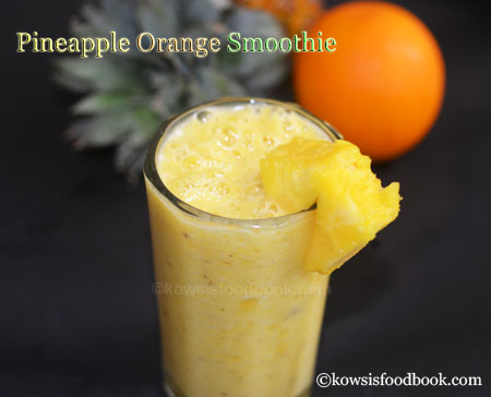 Summer Special Pineapple Orange Smoothie