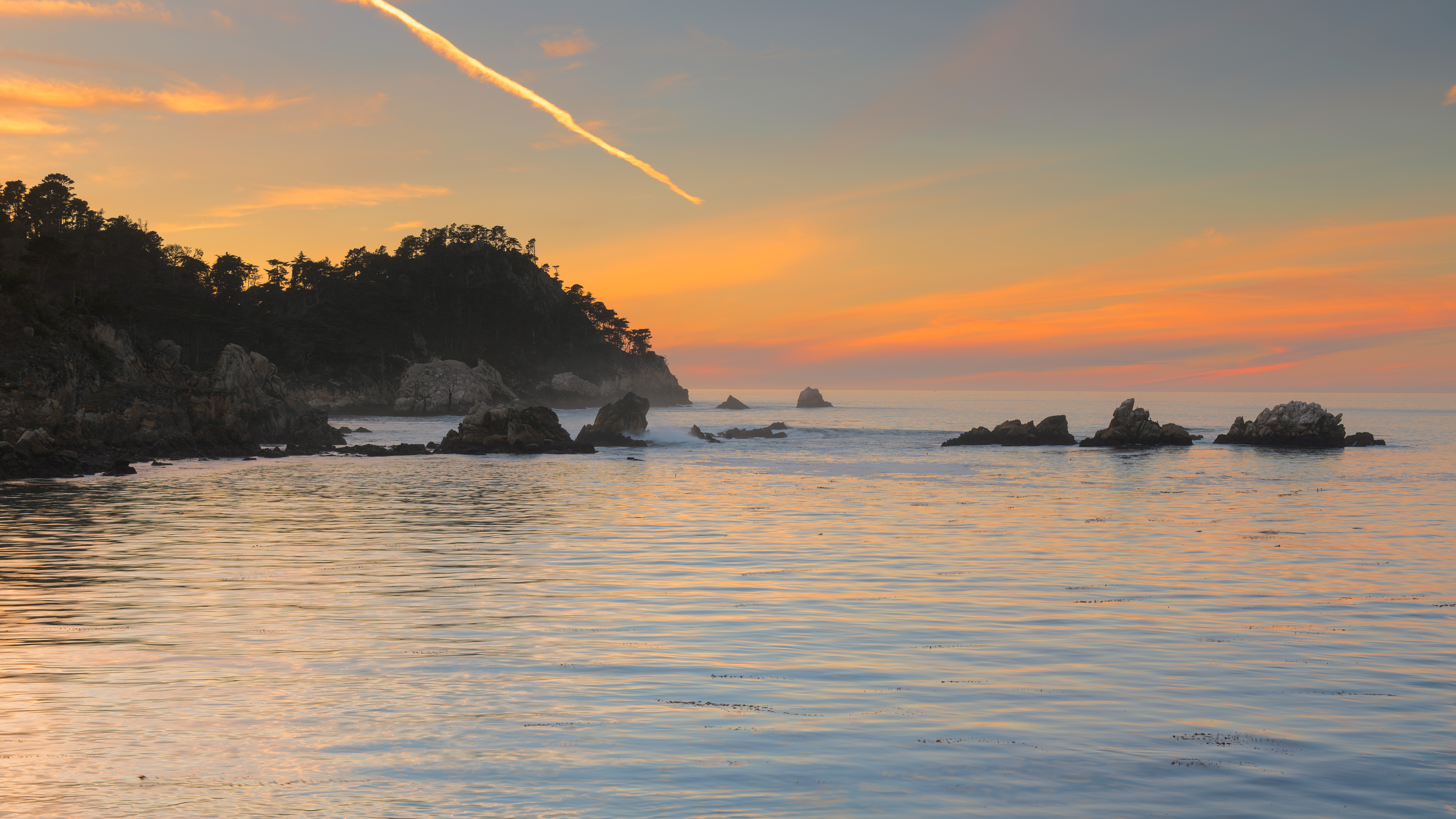 A beautiful sunset at Point Lobos State preserve, california[OC][7000 x ...