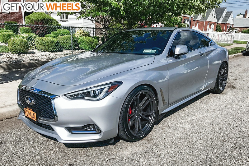 2018 INFINITI Q60 Luxe with 20x9 Ferrada CM2 and Continental 255x35 on  Coilovers, 2000250