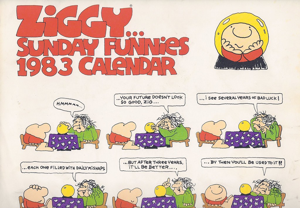 Ziggy Calendar 1983 Received This 1983 Ziggy Calendar For Flickr 0709