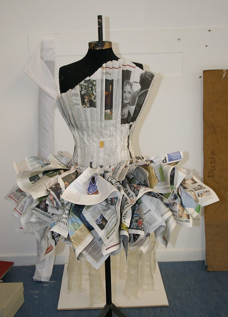 Newspaper dress | Flickr - Photo Sharing!