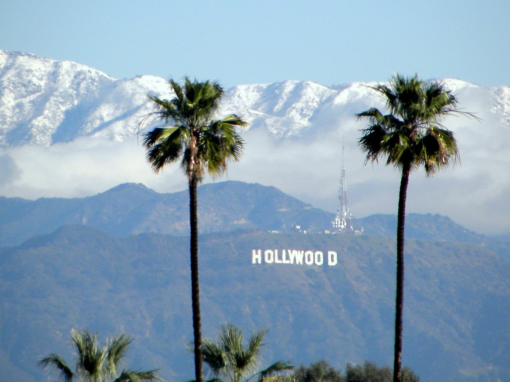 Snow Above the Hollywood Sign Hollywood sign with the snow… Flickr