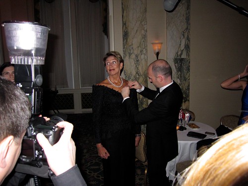 Barbara gets her pin | from Eric Anderson, CEO of Space Adve… | Flickr