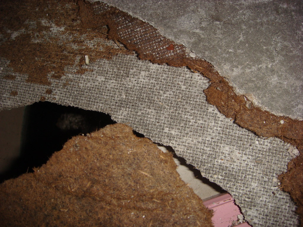 Asbestos-Cement Clad Shielding Damage | Damaged cabinet back… | Flickr