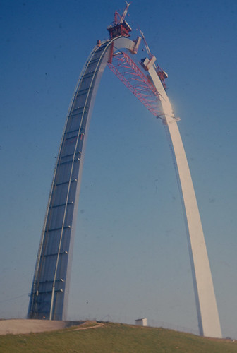 St Louis Arch under Construction | St. Louis Arch while stil… | Flickr