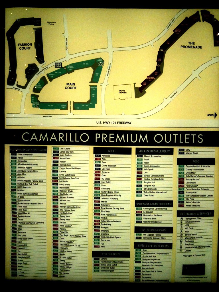 Camarillo Premium Outlets Map | Arnold | Flickr