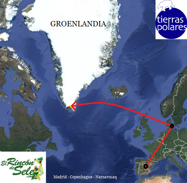 Mapa de Groenlandia