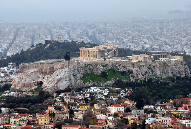 The Acropolis as seen from Mount Lycabettus