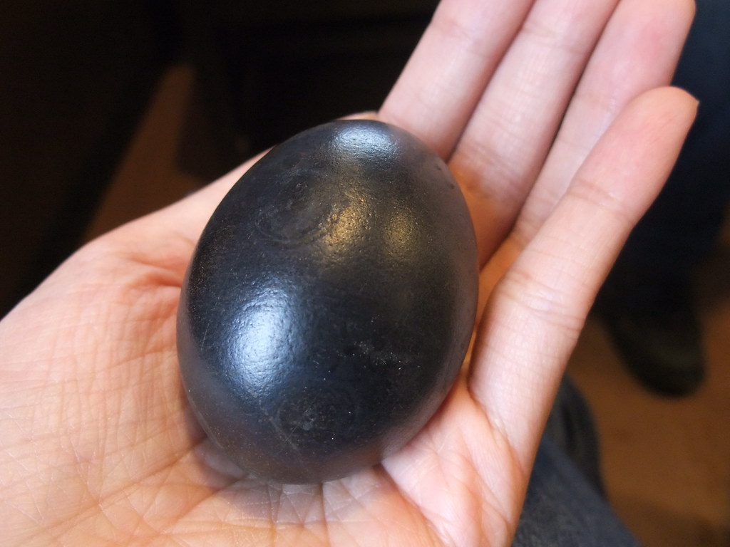 black egg.. according to japanese legend, every one you e… Flickr