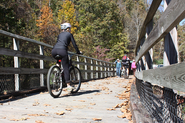 Go outside and play at Virginia State Parks - enjoy a ride at New River Trail State Park