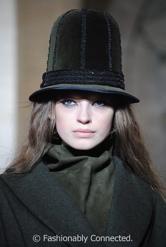 Jill Stuart - Black Hat with Green Trim and Scarf | Jill Stu… | Flickr
